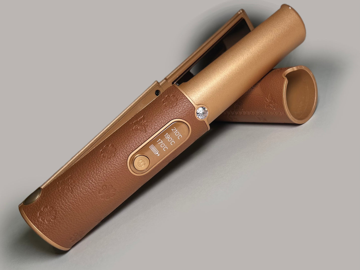 TPT Luxe Cordless Silk Iron- brown leather